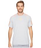 Adidas Barricade Tee (clear Onix/glow Orange) Men's T Shirt