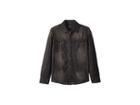 Ag Adriano Goldschmied Kids Black Denim Shirt With Release Hem (big Kids) (faded Black) Boy's Clothing