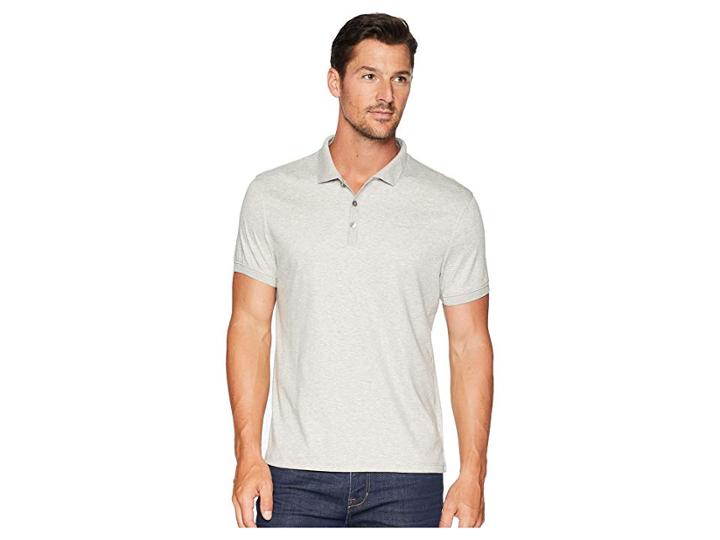 Calvin Klein Liquid Touch Polo Shirt (history Heather) Men's Clothing
