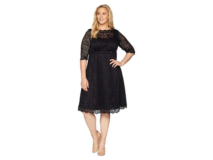 Kiyonna Lacey Cocktail Dress (onyx) Women's Dress