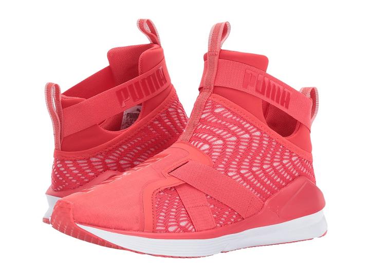 Puma Fierce Strap Swirl (poppy Red/puma White) Women's Shoes