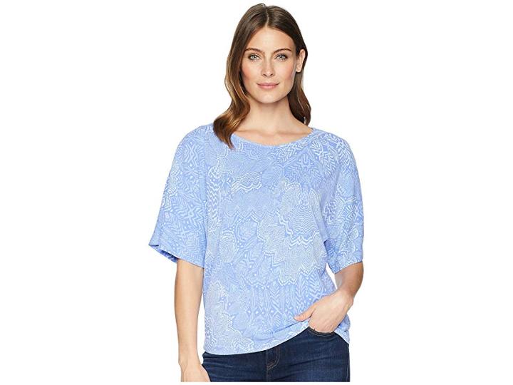 Fresh Produce White Tides Aria Top (periwinkle) Women's Clothing