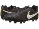 Nike Kids Tiempo Rio Iv Firm Ground Soccer Boot (toddler/little Kid/big Kid) (black/white/black) Kids Shoes