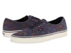 Vans Authentic ((paisley) Medieval Blue) Skate Shoes