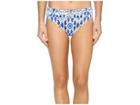 Tommy Bahama Ikat High-waist Sash Bikini Bottom (vivid Blue) Women's Swimwear