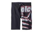 Volcom Kids Liberate Mod Boardshorts (big Kids) (black) Boy's Swimwear