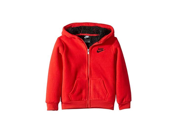 Nike Kids Futura Fleece Sherpa Full Zip (toddler) (university Red) Boy's Sweatshirt