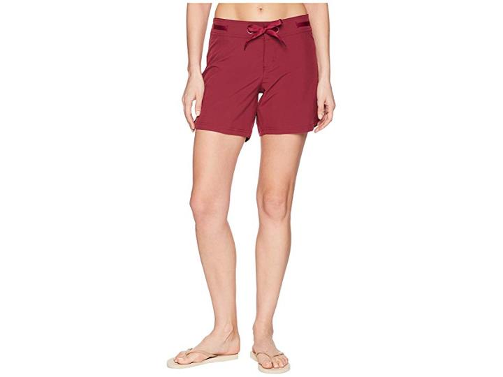 Prana Silvana Boardshort (deep Pomegranate) Women's Swimwear