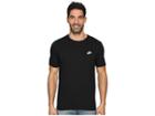 Nike Core Embroidered Futura Tee (black/black/white) Men's Clothing