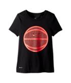 Nike Kids Dry Basketball T-shirt (little Kids/big Kids) (black/racer Pink) Girl's T Shirt