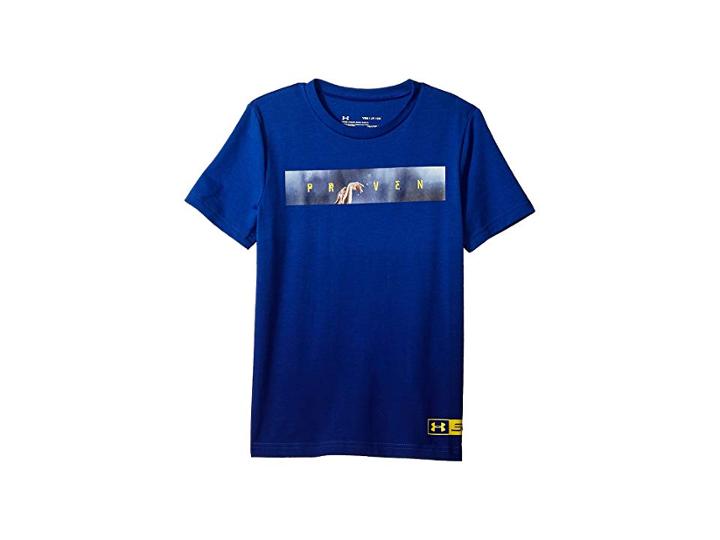 Under Armour Kids Steph Curry 30 Proven Short Sleeve Tee (big Kids) (royal/taxi) Boy's T Shirt