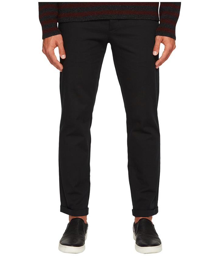 Vince Patch Pocket Cropped Trousers (black) Men's Casual Pants