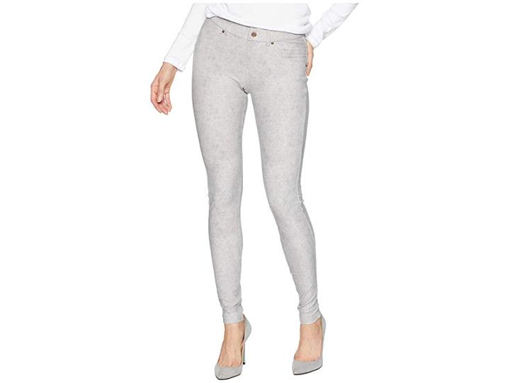 Hue Essential Denim Leggings (bleached Black Wash) Women's Jeans