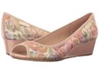 Anne Klein Camrynne (light Pink Floral Fabric) Women's Wedge Shoes