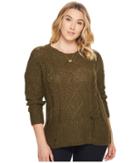 Lucky Brand Plus Size Portland Sweatshirt (olive) Women's Sweatshirt