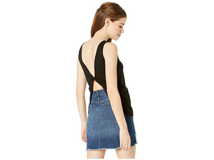 Bebe Knot Back Tank (black) Women's Clothing