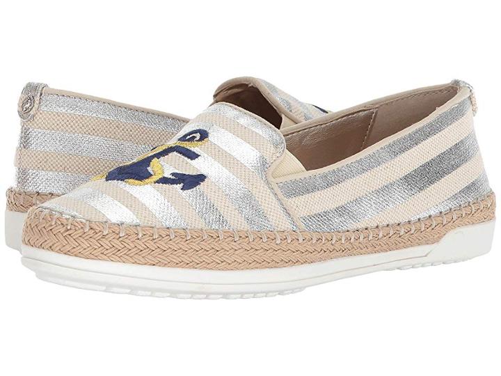 Anne Klein Zarenna (silver/natural Fabric) Women's Shoes