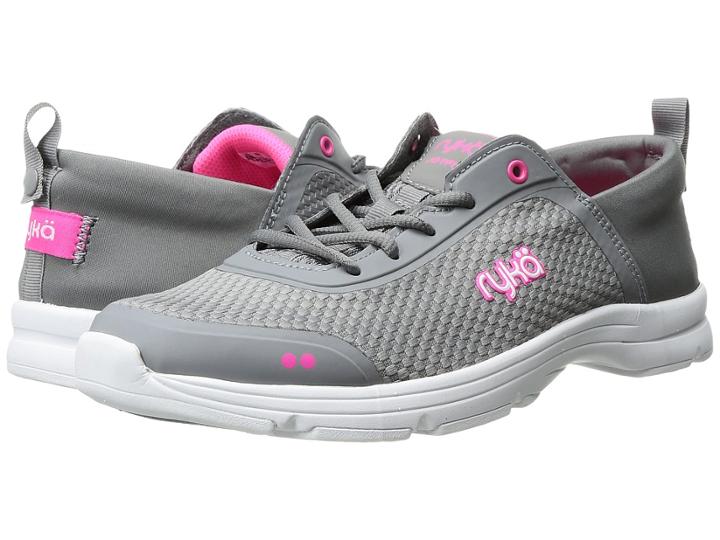 Ryka Joyful (frost Grey/neon Flamingo) Women's  Shoes
