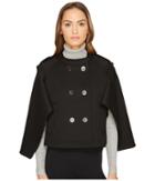 Neil Barrett Oversized Cape Sleeve Jacket (black) Women's Coat