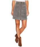 Jag Jeans Mccamey Zip Front Skirt In Refined Corduroy (charred) Women's Skirt