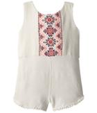 Peek Ava Bubble (infant) (white) Girl's Jumpsuit & Rompers One Piece