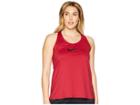 Nike All Over Mesh Tank Top (sizes 1x-3x) (red Crush/black) Women's Sleeveless