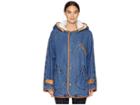 Mcq Denim Parka (vintage Wash Blue) Women's Coat