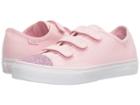 Vans Kids Style 23 V (little Kid/big Kid) ((glitter Toe) Chalk Pink/true White) Girl's Shoes