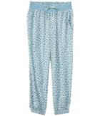 Polo Ralph Lauren Kids Floral Pants (little Kids) (cream/blue Multi) Girl's Casual Pants
