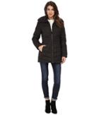 Marc New York By Andrew Marc Kirby 30 Cevron Down Pillow Collar (black) Women's Coat