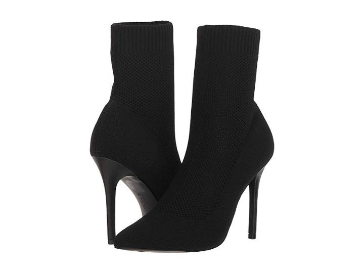 Charles By Charles David Puzzle (black Stretch Knit) Women's Boots