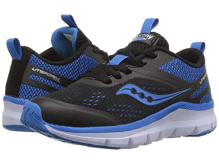Saucony Kids Liteform Miles (little Kid/big Kid) (black/royal) Boys Shoes