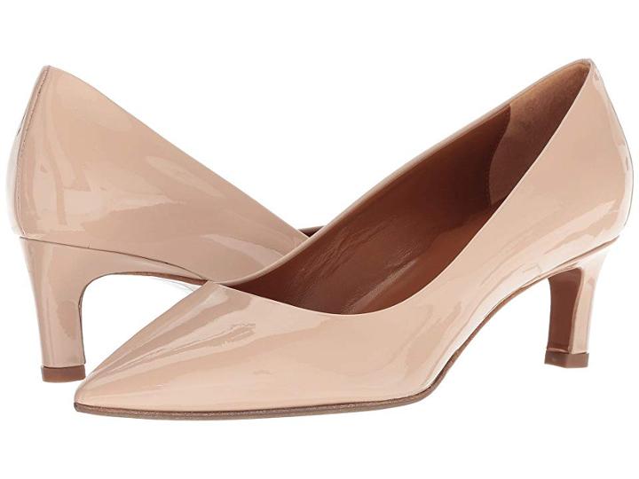 Aquatalia Marianna (nude Patent) Women's 1-2 Inch Heel Shoes