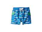 Mud Pie Marco Polo Alligator Swim Trunks (infant/toddler) (blue) Boy's Swimwear