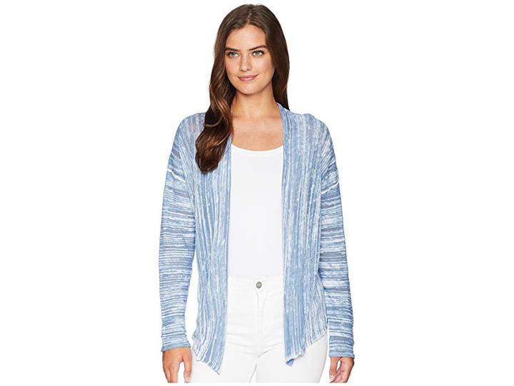 Nic+zoe Open Breeze Cardy (blue Haze) Women's Sweater