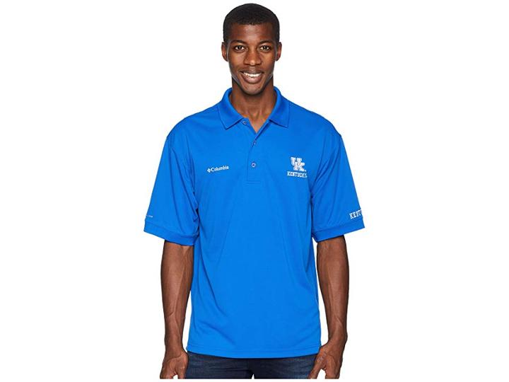 Columbia Collegiate Perfect Casttm Polo Top (kentucky/azul) Men's Short Sleeve Pullover