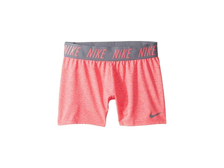 Nike Kids Dry Short (little Kids/big Kids) (racer Pink/heather/cool Grey) Girl's Shorts
