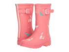 Joules Kids Printed Welly Rain Boot (toddler/little Kid/big Kid) (bright Pink Festival Friends) Girls Shoes