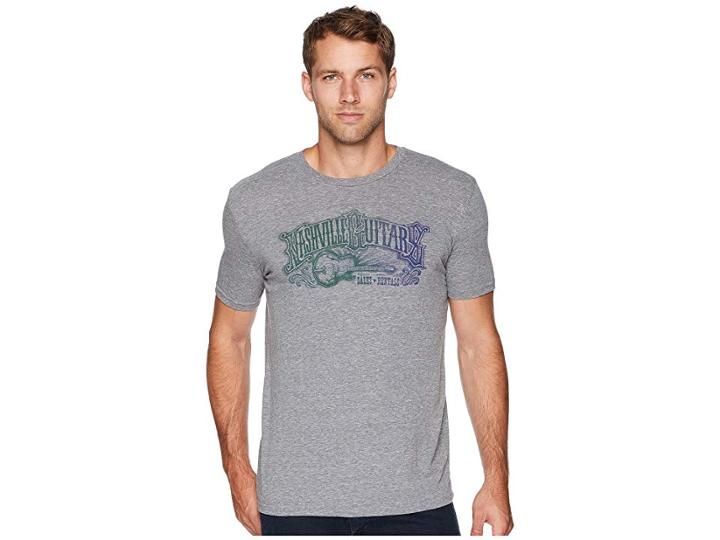 Lucky Brand Nashville Guitar Tee (heather Grey) Men's T Shirt