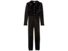 Habitual Girl Francis Button Front Jumper (big Kids) (black) Girl's Jumpsuit & Rompers One Piece