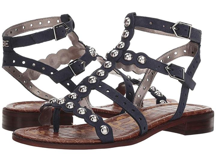 Sam Edelman Elisa (inky Navy Kid Suede Leather) Women's Sandals