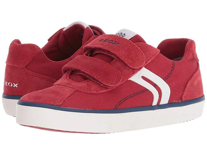 Geox Kids Kilwi 12 (little Kid) (dark Red/navy) Boy's Shoes