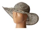 San Diego Hat Company Pbl3080 Four Buttons Open Weave Floppy Hat (black Mix) Traditional Hats