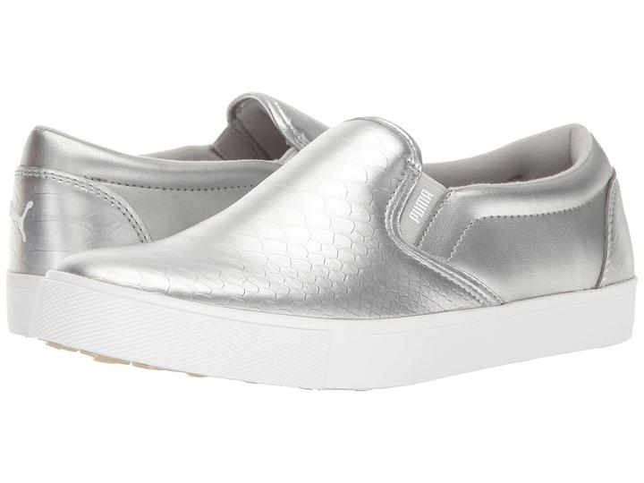 Puma Golf Tustin Slip-on (puma Silver/puma White) Women's Shoes
