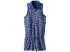 Polo Ralph Lauren Kids Floral Stretch Mesh Romper (little Kids) (navy/cream Multi) Girl's Jumpsuit & Rompers One Piece