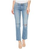 Paige Miki Straight With Raw Hem In Bella Destructed (bella Destructed) Women's Jeans
