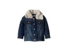 Splendid Littles Denim Jacket With Faux Fur Collar (infant) (medium Stone) Girl's Jacket