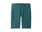 Quiksilver Kids Union Slub Shorts (big Kids) (mallard Green) Boy's Shorts