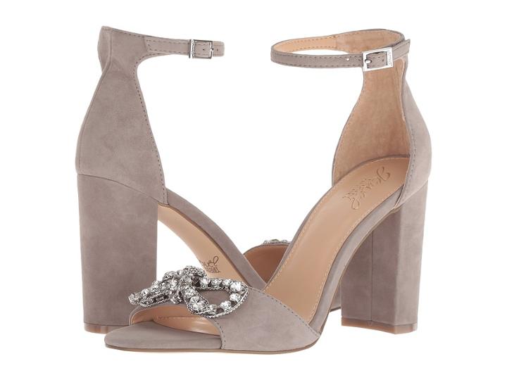 Jewel Badgley Mischka Milagross (grey Suede) Women's Shoes