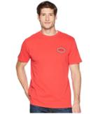 Rvca Double Hex Short Sleeve (chinese Red) Men's Clothing